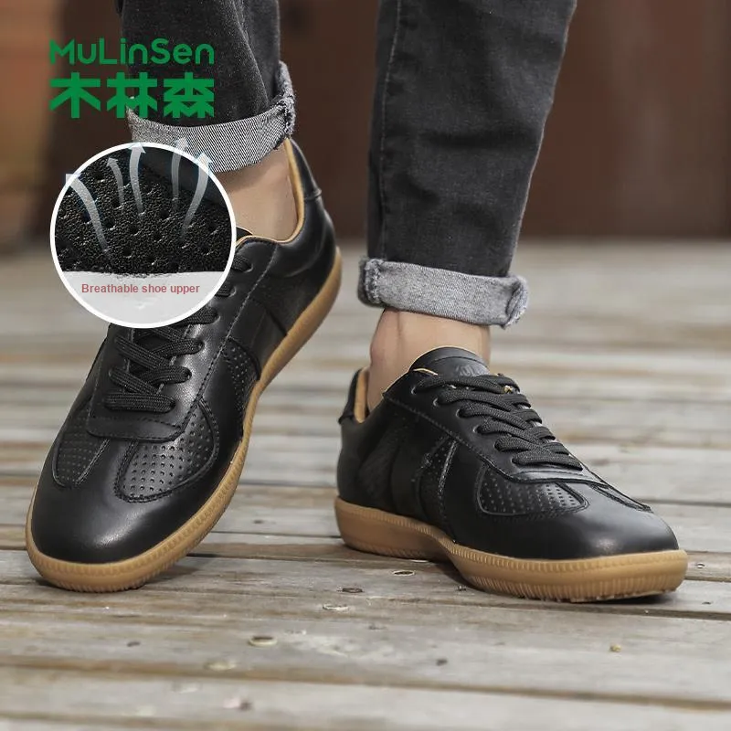 Mulinsen German Army Trainers Wear resistant, Lightweight, Breathable, And Non slip. Low Top Casual Shoes Men's-15