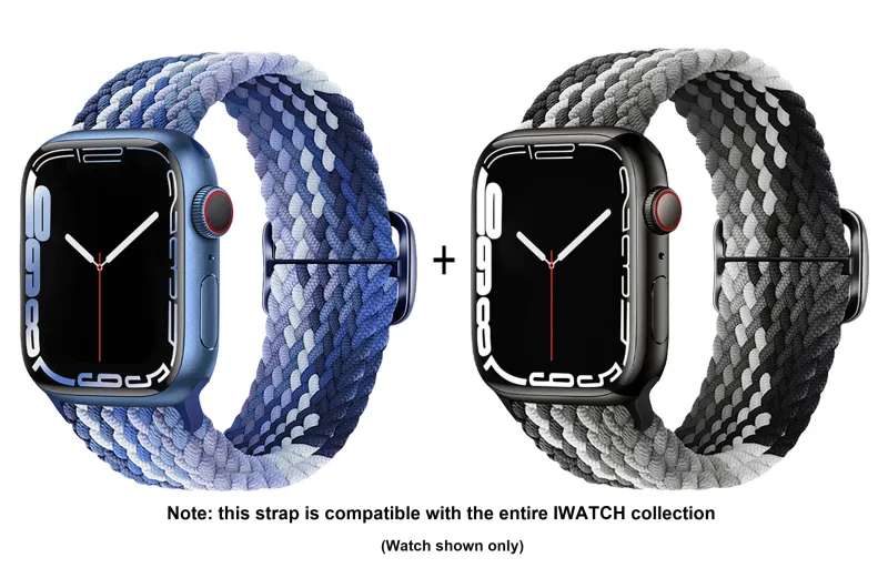 ZHISHENG Apple Compatibility Watch Band 38~49mm Watch Dial Nylon Material-9
