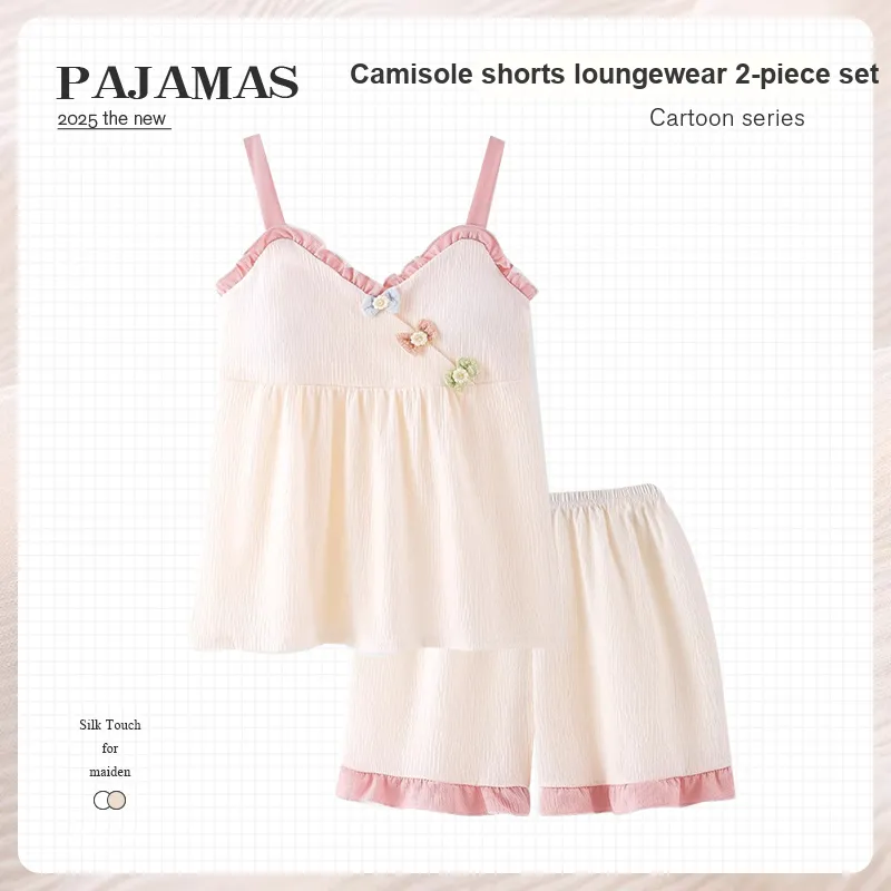 O'MESIK Pajama Set Women's Apricot-1