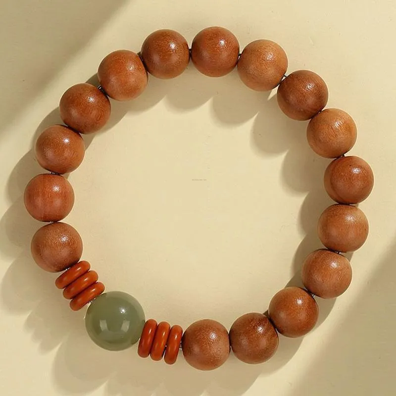 ZUIWENGLANGYASHANWENCHUANG Peachwood Bracelets Unisex-5