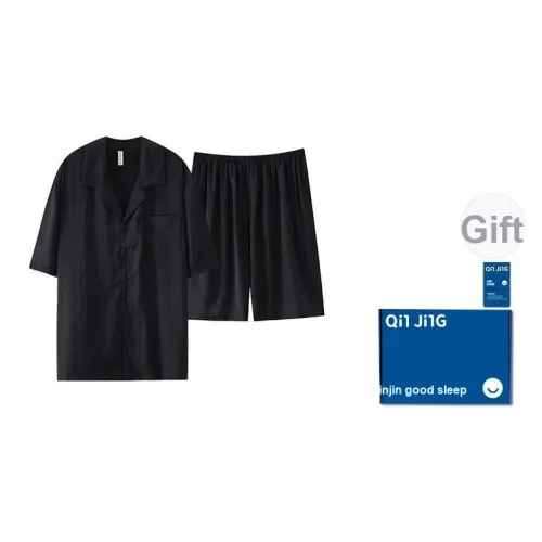 Qin Jing Пижамный комплект Унисекс Черный