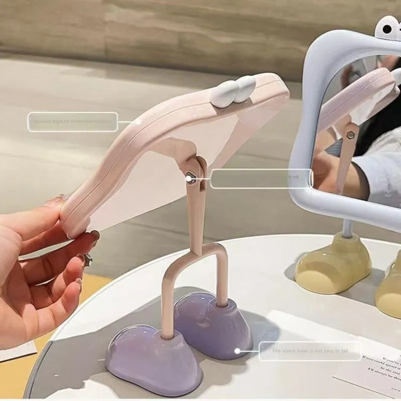 A Few More Cute Cute Cartoon Large Feet Desktop Portable Cartoon Eyes Make Up Mirrors Touch Up-2