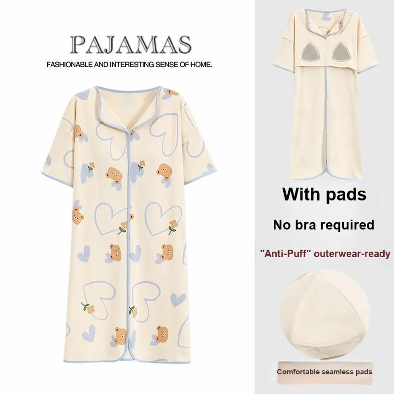 Mulong Family Nightgown Women's Apricot-1