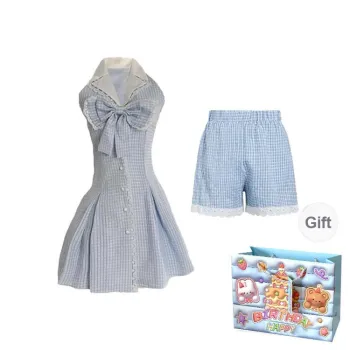 Gentle Welcome Skirt Set Women's Blue Set