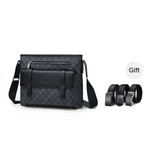 GOLF PVC Crossbody Bag Men's Black & Gray