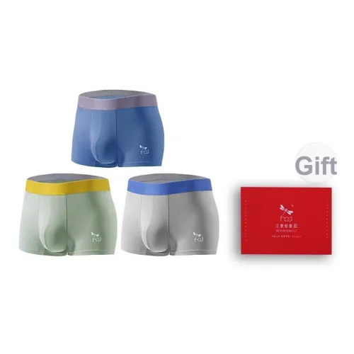 RED DRAGONFLY Хлопок Трусы Мужские 3 Пачки Подарочный Набор Коробка