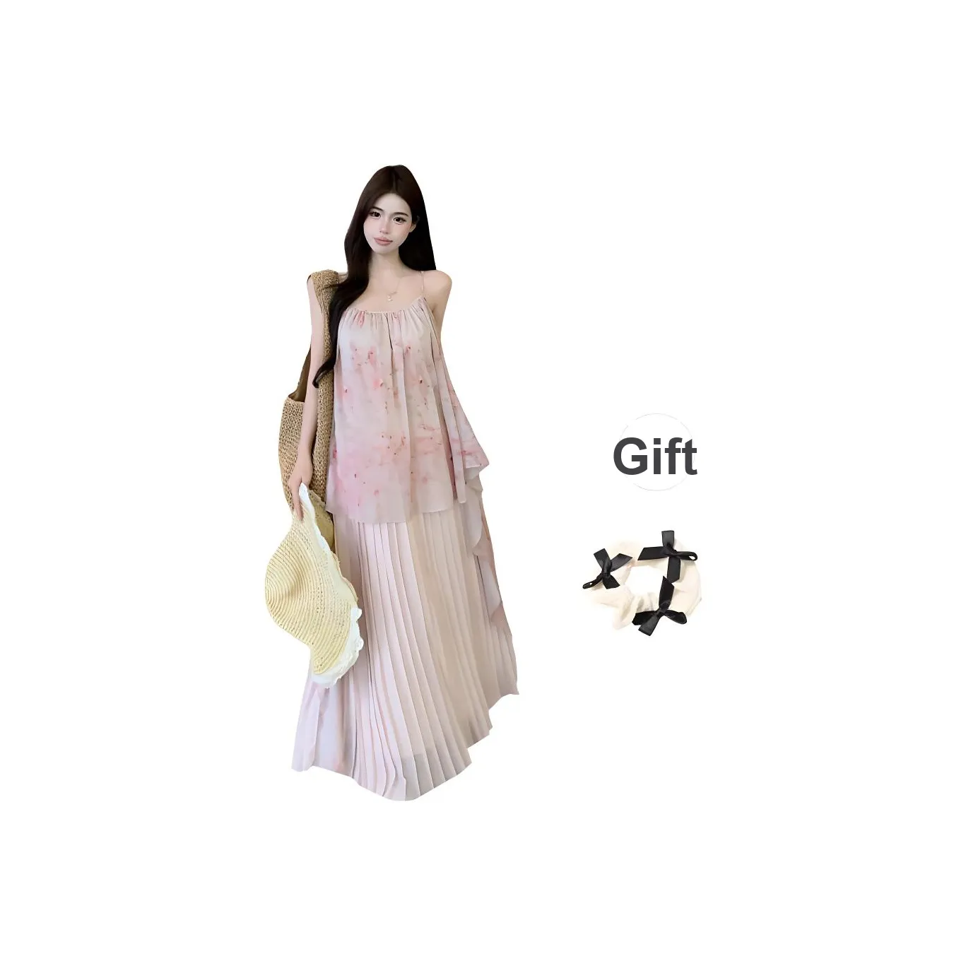 TURN UP Юбка-платье Женское Персиково-розовый