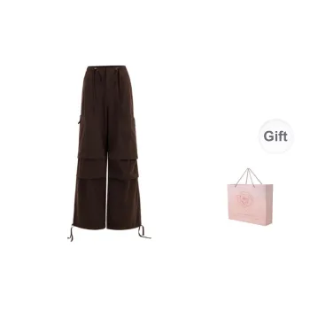 ZAZN Casual Pants Women's Dark Brown
