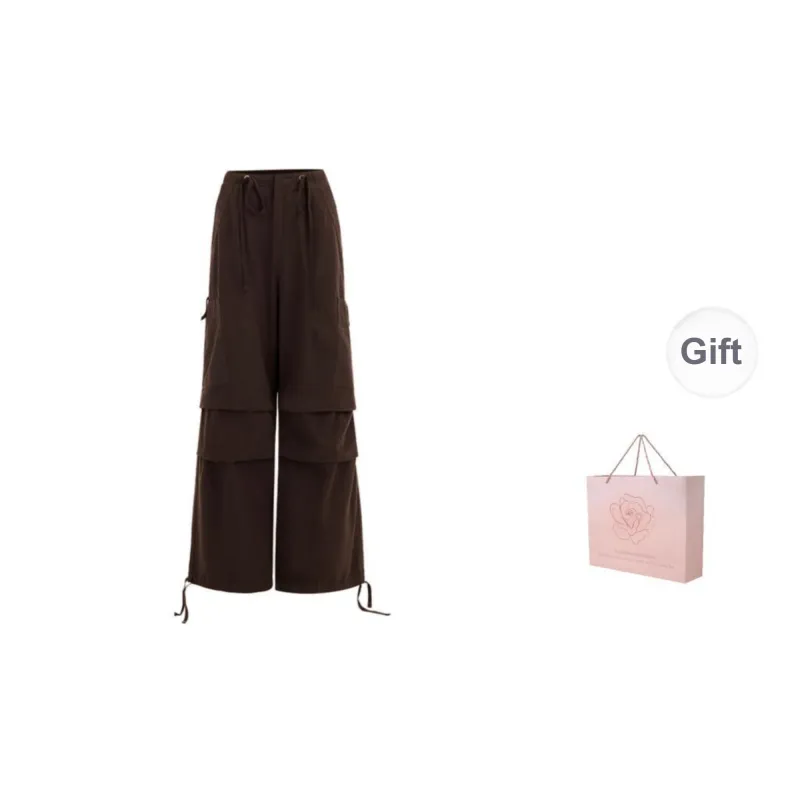 ZAZN Casual Pants Women's Dark Brown-0