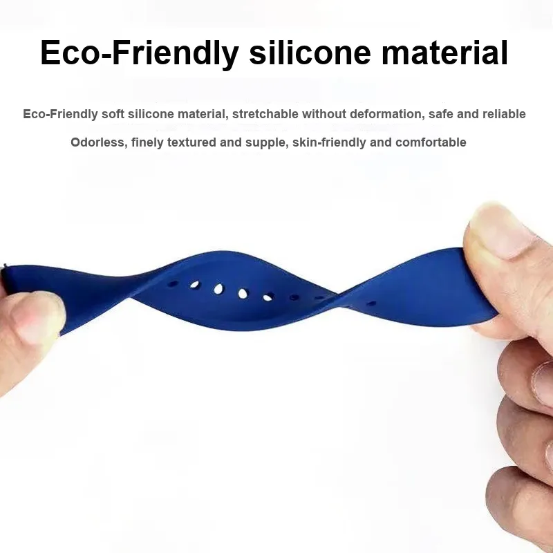 IKYOU Watch Band Xiaomi Compatibility 22cm Silicone Material-4