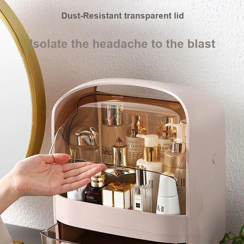 LMLTOP Transparent Flap Storage Rack Make up Tools 1 Pc-5