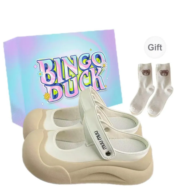BINGO DUCK EVA Slip Resistant Closed Toe Slippers Women's-4