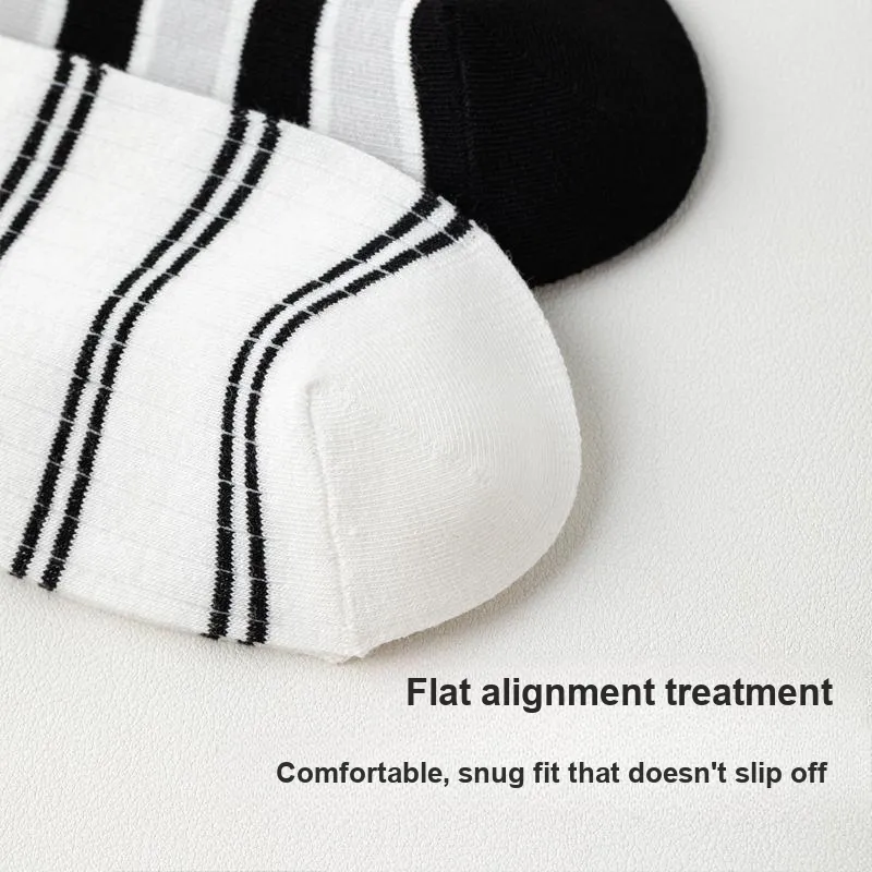 MIIOW Mid Calf Socks Women's 4 Pack-2