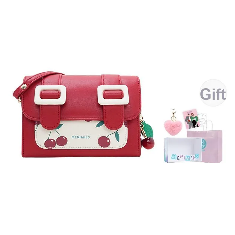 MERIMIES PU Shoulder Bag Small Women's Intoxicating Cherry