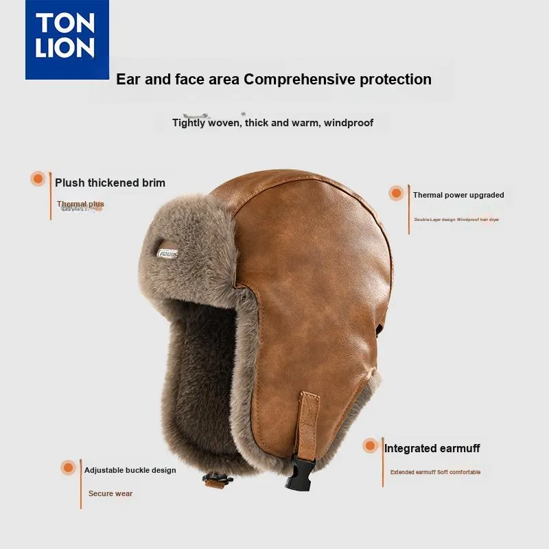 Tonlion Polyester Trapper Hats Unisex-7