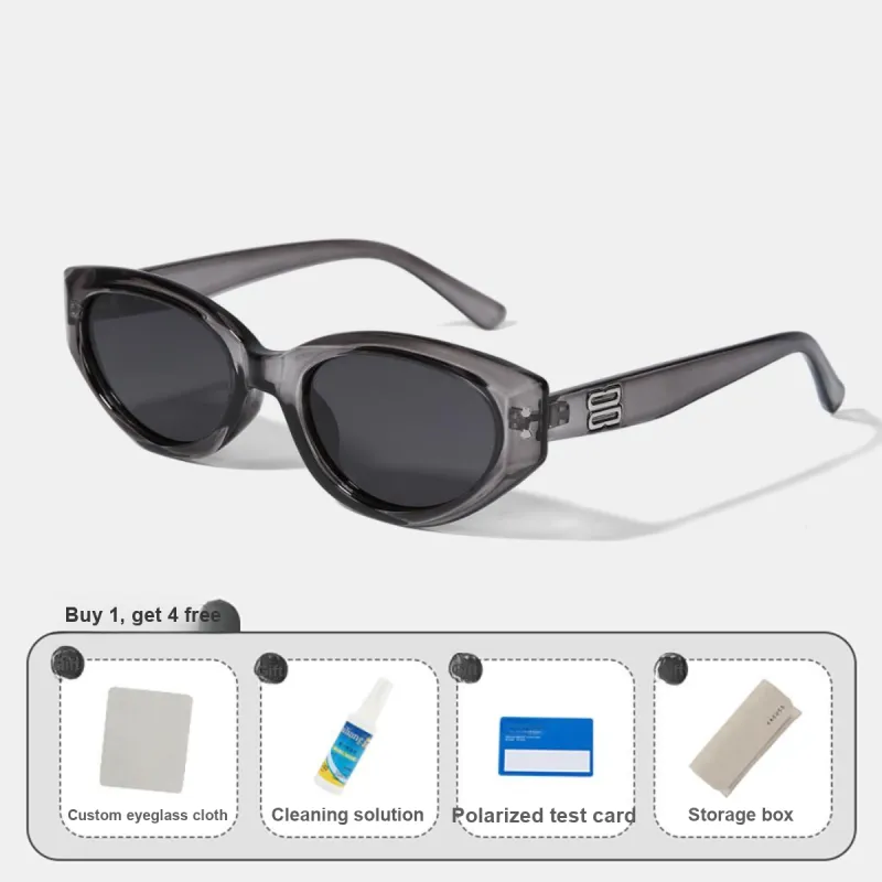 CACUSS Junior TR/Memory Plastic Oval Sunglasses Unisex-15