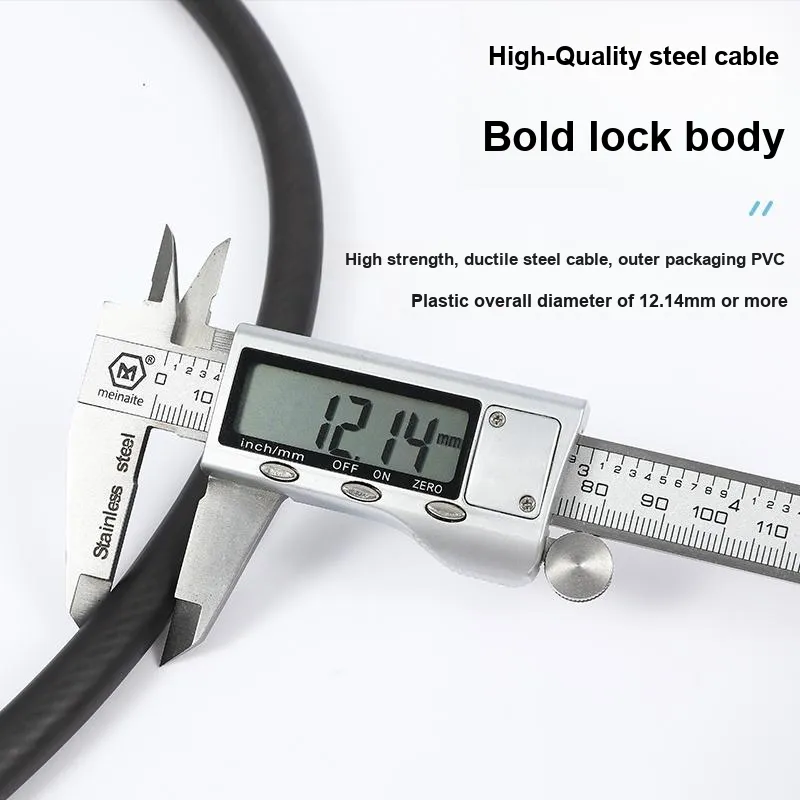 WEST BIKING Bicycle Lock Anti Theft Cable Lock-8