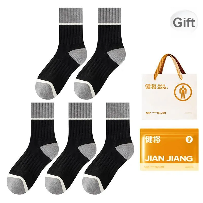Master Mid Calf Socks Men's Shopping Bag 5 Pack-30
