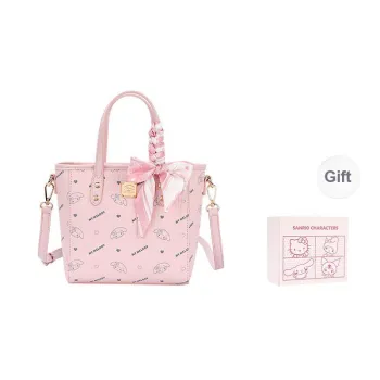 MESUCA Sanrio Melodi Synthetic Leather Shoulder Bag, Crossbody Bag, Handbag, Basket Bag Women's Multicolor
