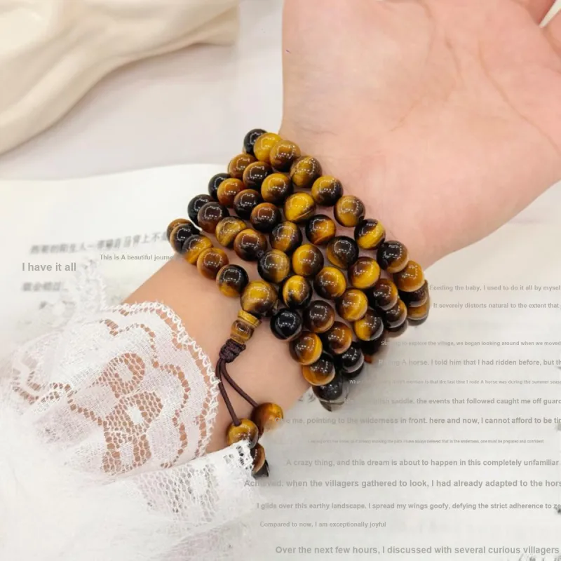 ZKY Tiger's Eye Stone Bracelets Unisex-3