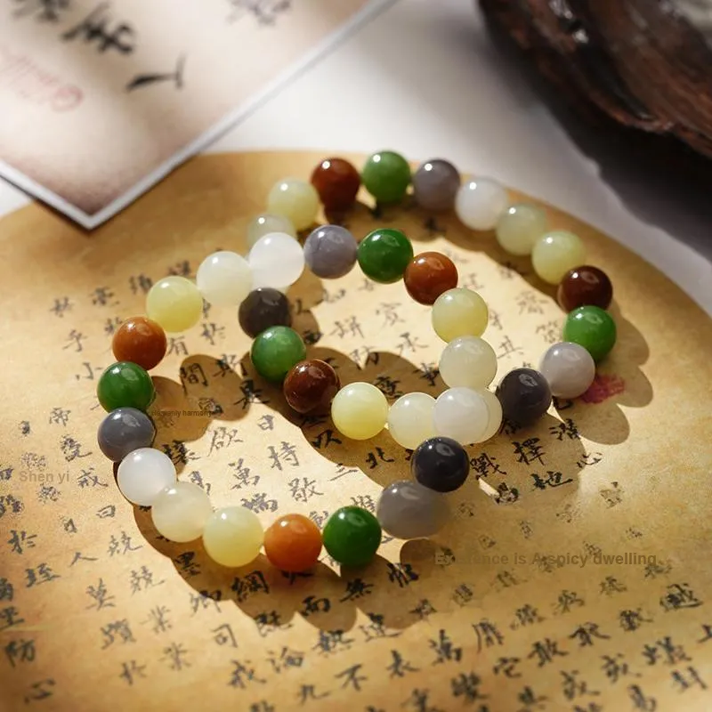 FANHAOGANG JADE Hetian Jade Bracelets White Jade Unisex-3