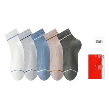 MIIOW Ankle Socks Men's Shopping Bag 5 Pack