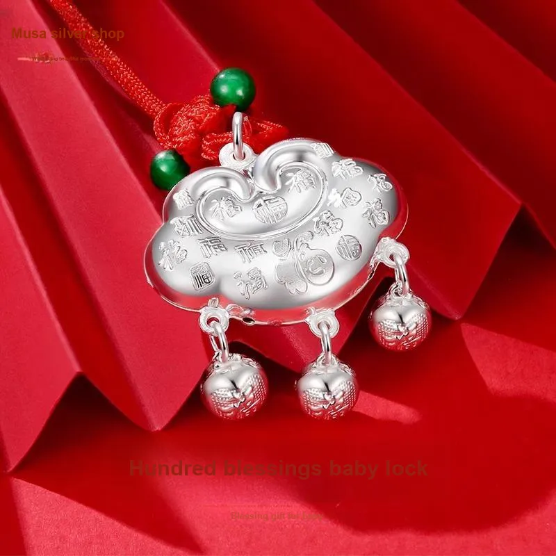 MIAOYINGE 999 Fine Silver Necklaces Kids'-1