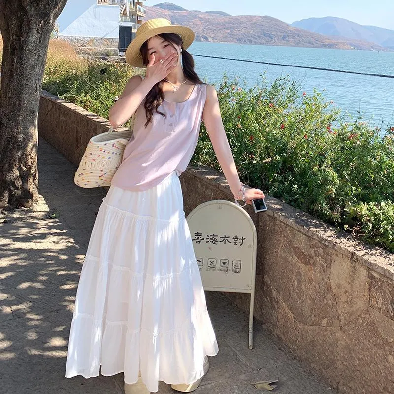 SUSANSAN Knit Long Skirt Women's-2
