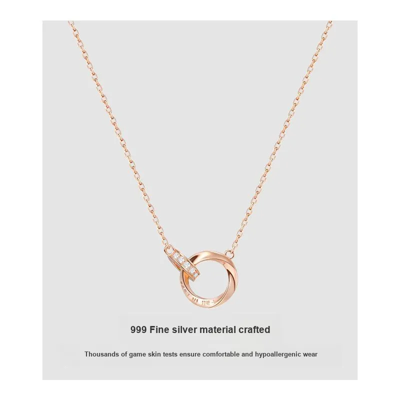 Daisy Dream Full Sterling Silver Necklaces Women's-2