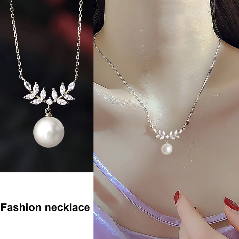 Taste The Color Pearl Necklaces Women's-1
