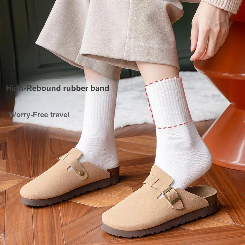 Cotton Gene Mid Calf Socks Unisex Combo Set-5