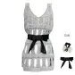 (Gray+Belt+Hair Tie) Comes with