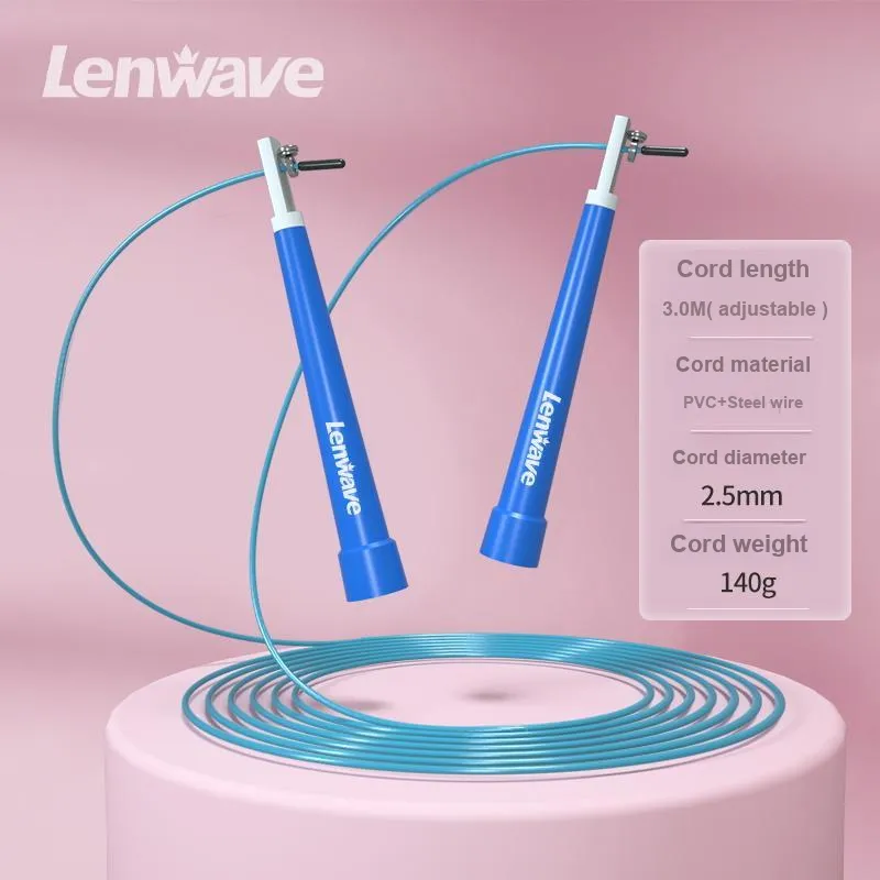 LENWAVE Fitness Training Non Countable Jump Ropes Students Handle Material ABS Twine Material, PVC Steel Wire 3m-3
