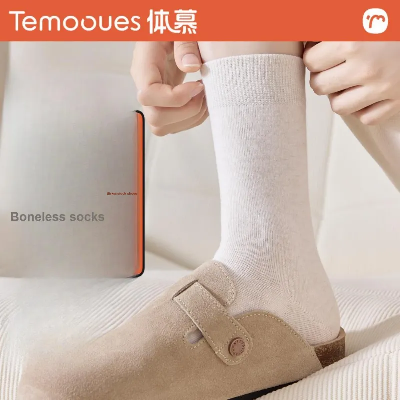 Temooues Mid Calf Socks Women's 4 Pack-12