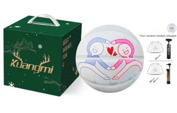Kuangmi Basketball Blue White Size 7 Ball Training Unisex