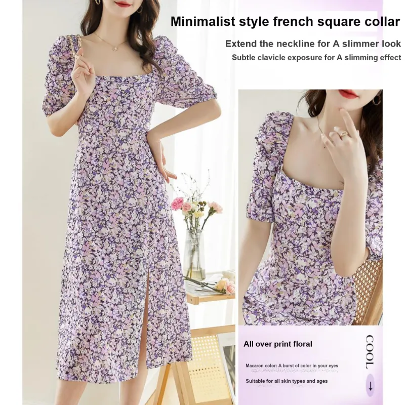 Like The Age Of Water Short Sleeved Dress Regular Women's Multicolor-2