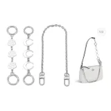 Silver Camellia+Moon Extender Chain+Decorative Chain 40cm