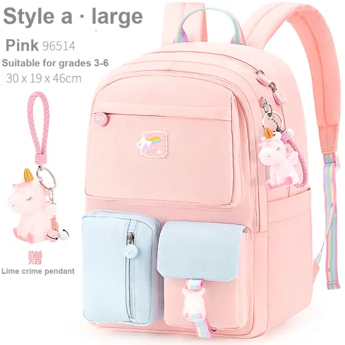 What a wonderful house Student Backpacks Pink