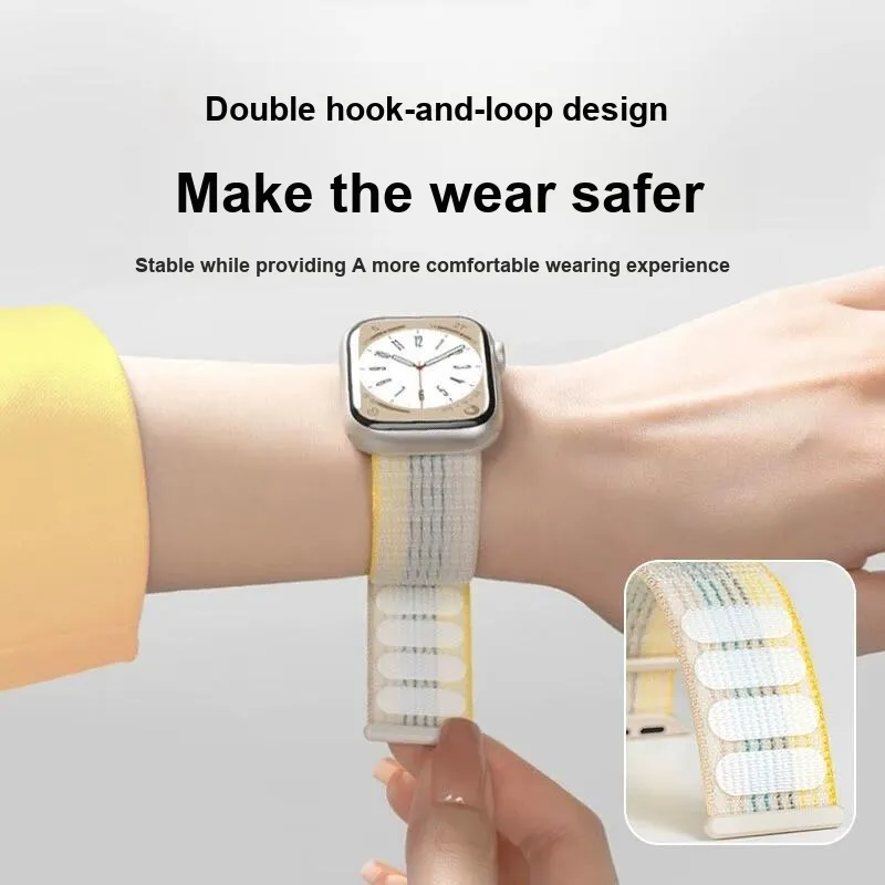 FZRT Watch Bands Nylon Hook-and-Loop Loop Strap Unisex-2
