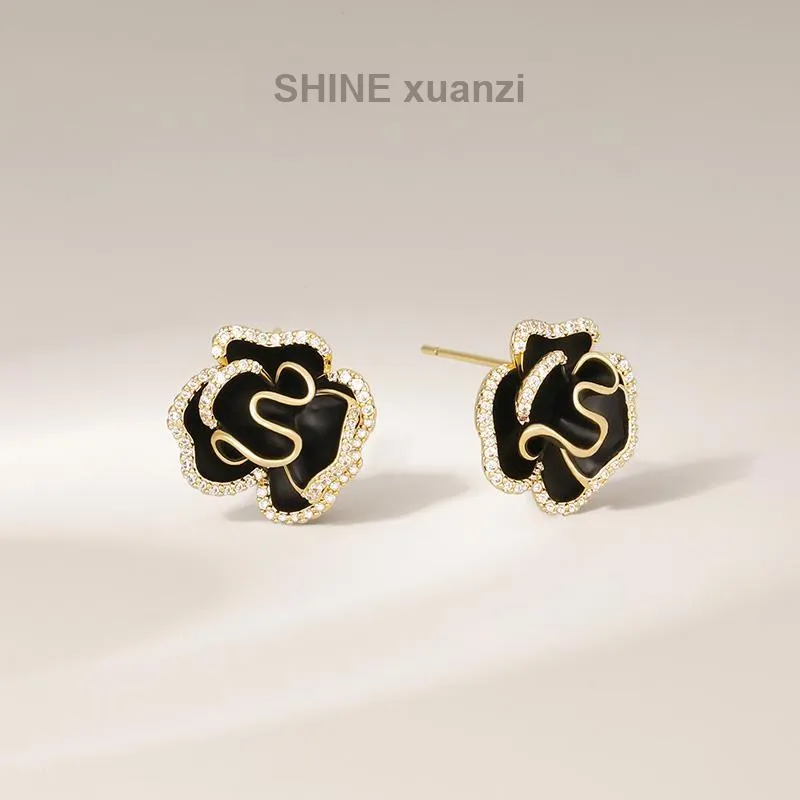 SHINE Collection Under The Moonlit Blossoms 925 Sterling Silver Earrings Women's-1