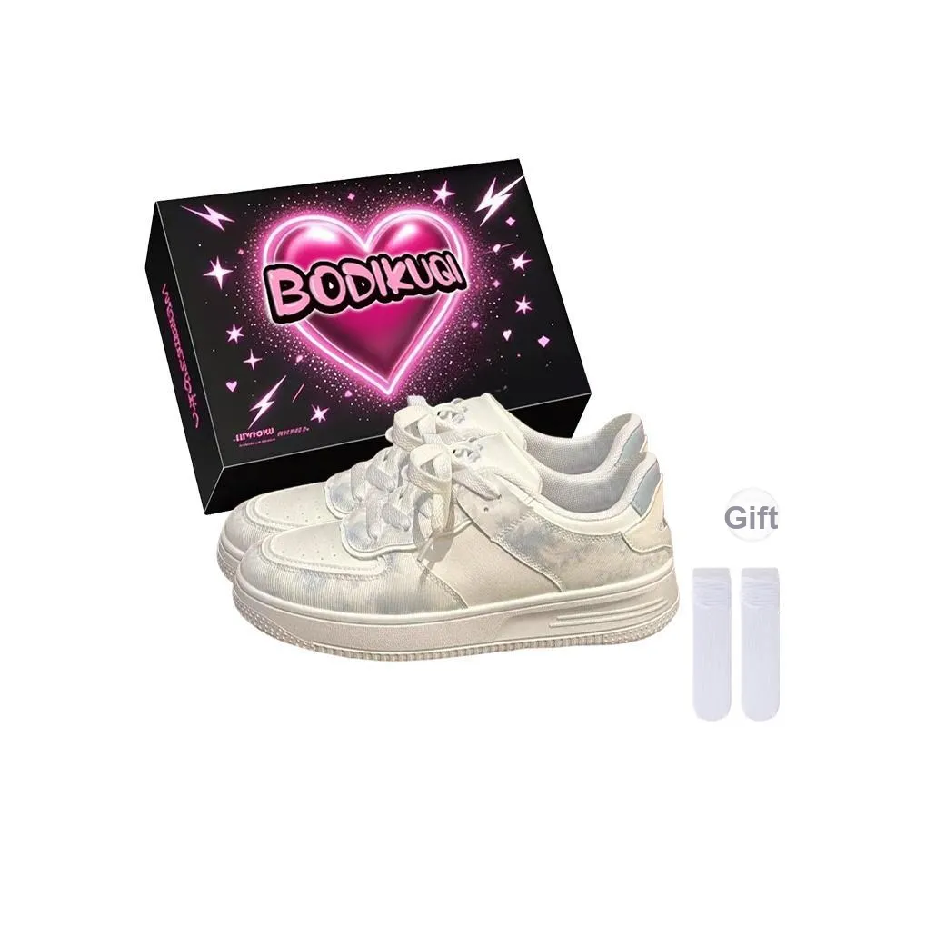 Boldi Kuki Skateboard Shoes Women's Low Top Light Blue
