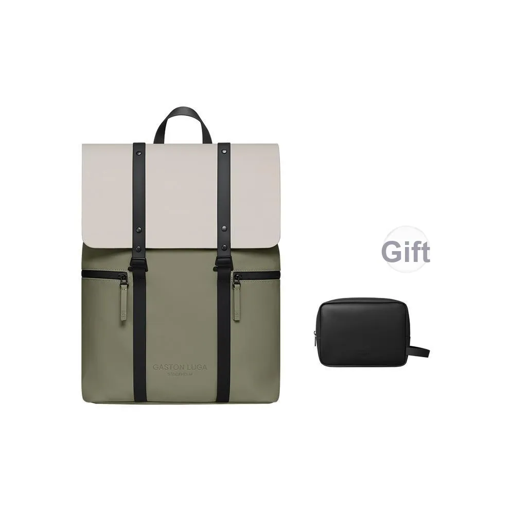 Gaston Luga ПУ (полиуретан) Рюкзак Унисекс Шалфей Зеленый Многоцветный