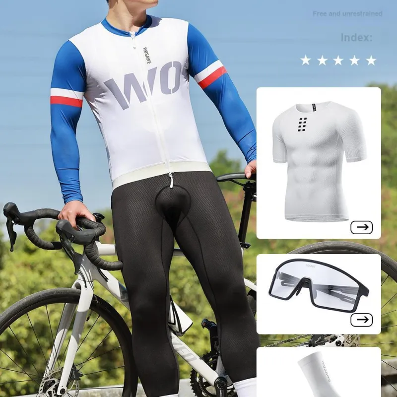 WOSAWE Cycling Clothing Unisex White-3