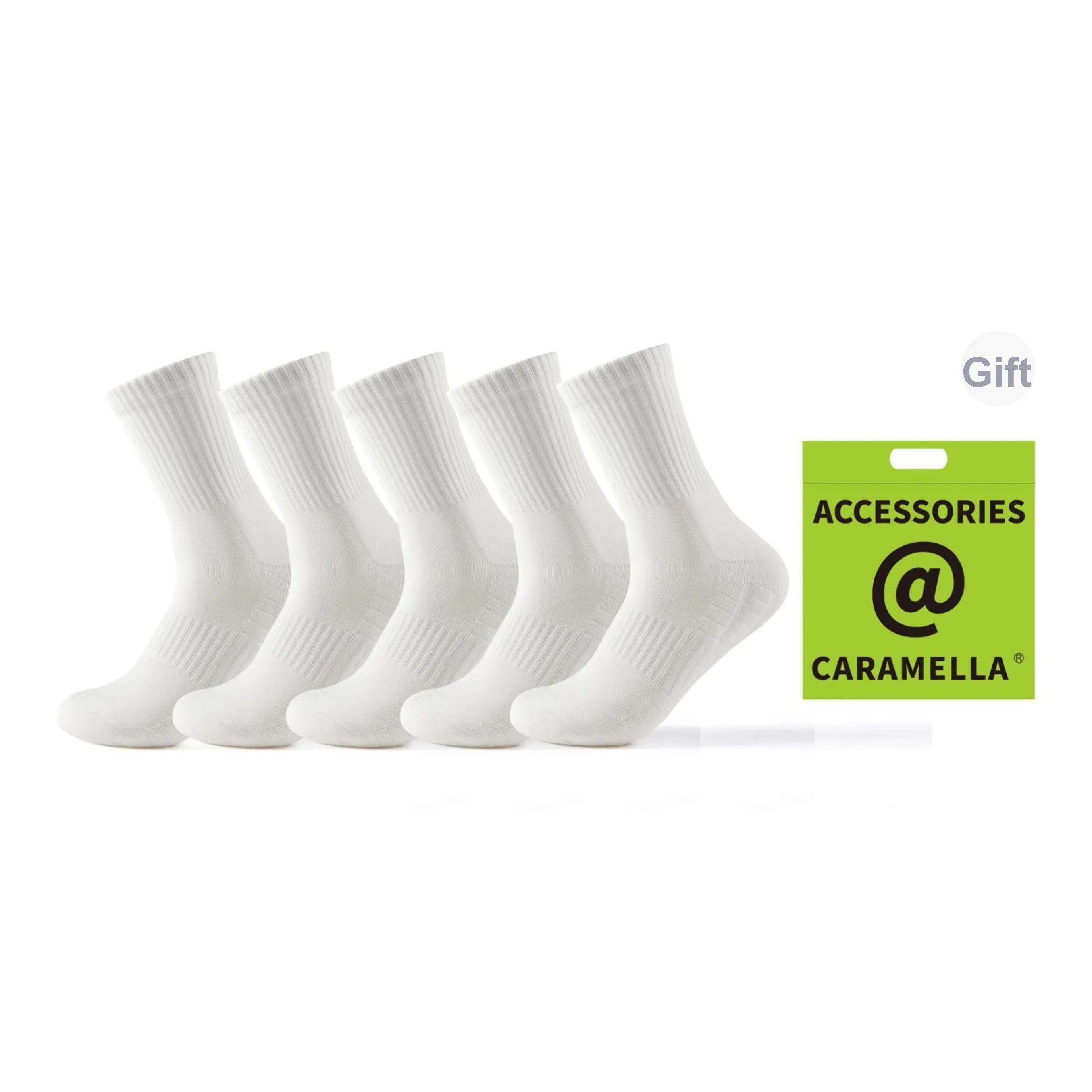 Caramella Crew Socks Unisex 5 Pack