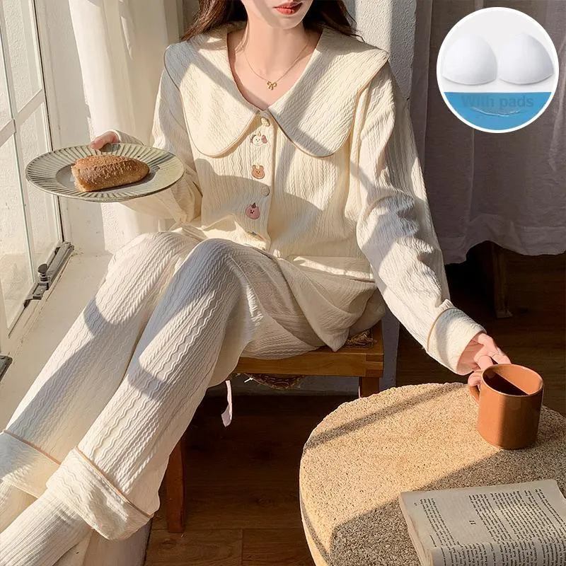 Sleeping Beauty Pajama Set Women's Ivory-4