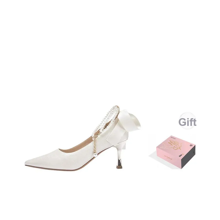 DAPHNE Узкий каблук Высокие каблуки 6 см Женские Экрю