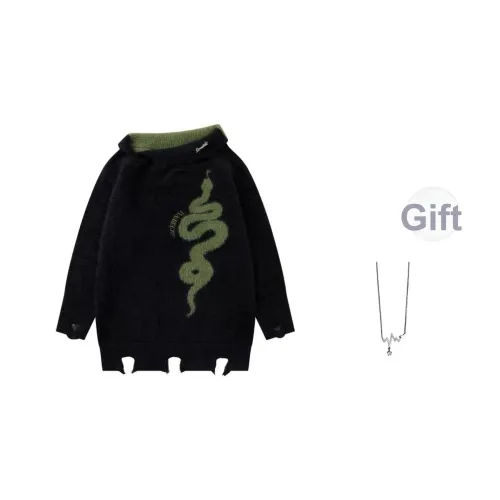 Giyu Green В комплекте с ожерельем Женские Свитшоты