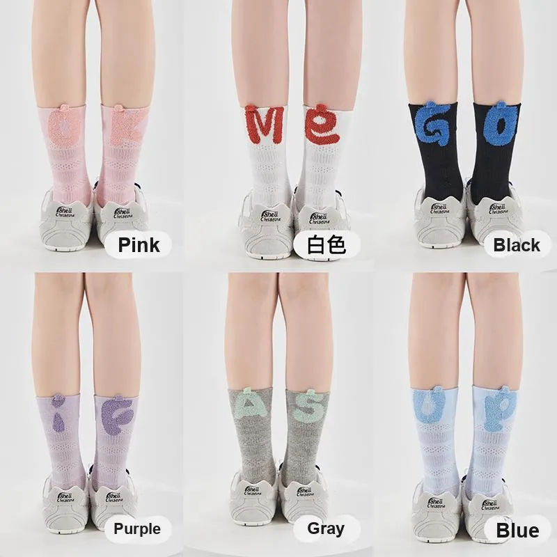 JIAZINI Mid Calf Socks Women's 3 Pack-19