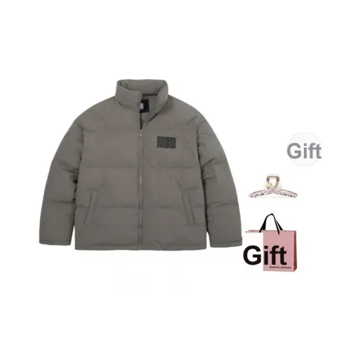 BAIDAIFEI Серый В комплекте с заколкой-крабиком + эксклюзивная сумка для покупок унисекс пуховики