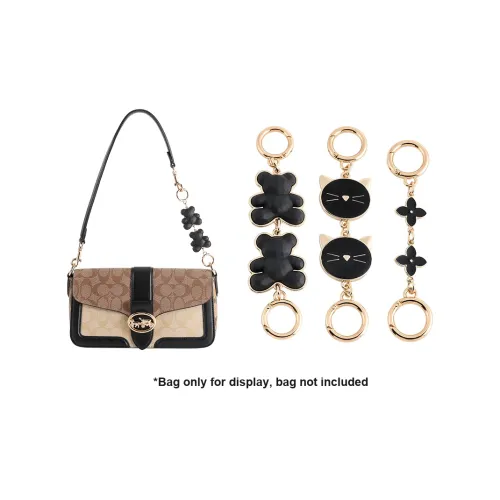 Luxury Care Artisan Workshop Металлический удлинительный цепь Черный удлинительный цепь Медведь Комплект Сумка Ремень Женский Золотой тон